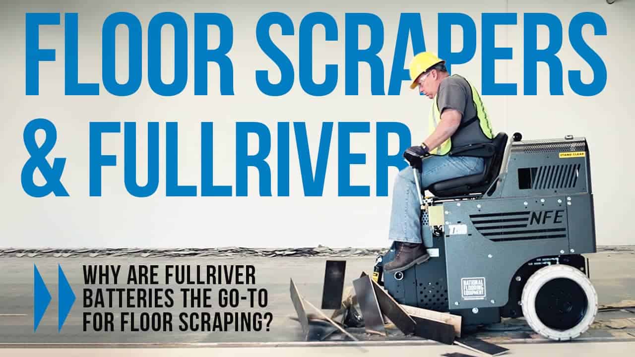 Man operates a flooring machine